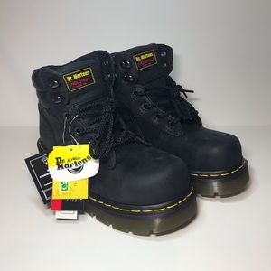 New Dr Marten Steel Toe Black Boots